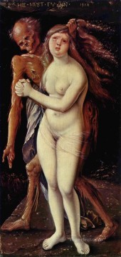 100 の偉大な芸術 Painting - ハンス・バルドゥング・グリエン 死と乙女